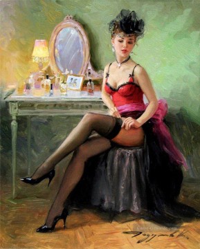 Frau Werke - Pres du miroir Impressionisten